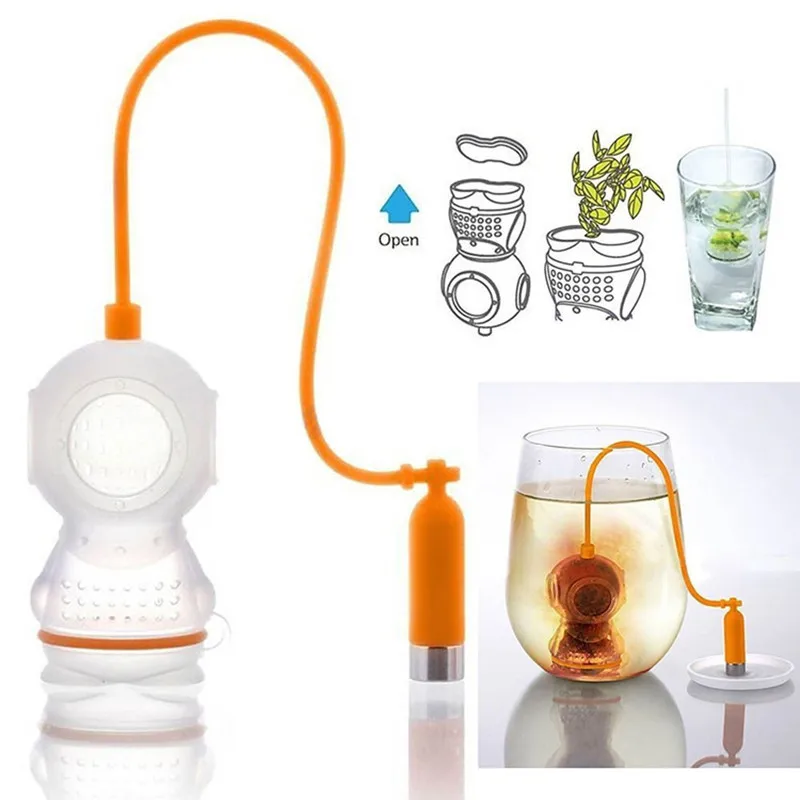 Loose Leaf Tea Infuser - Perdita di silicone per uso alimentare