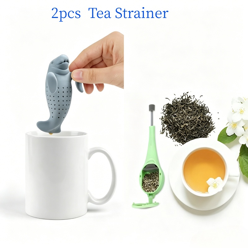 Loose Leaf Tea Infuser - Set da tè 2 pezzi, filtro